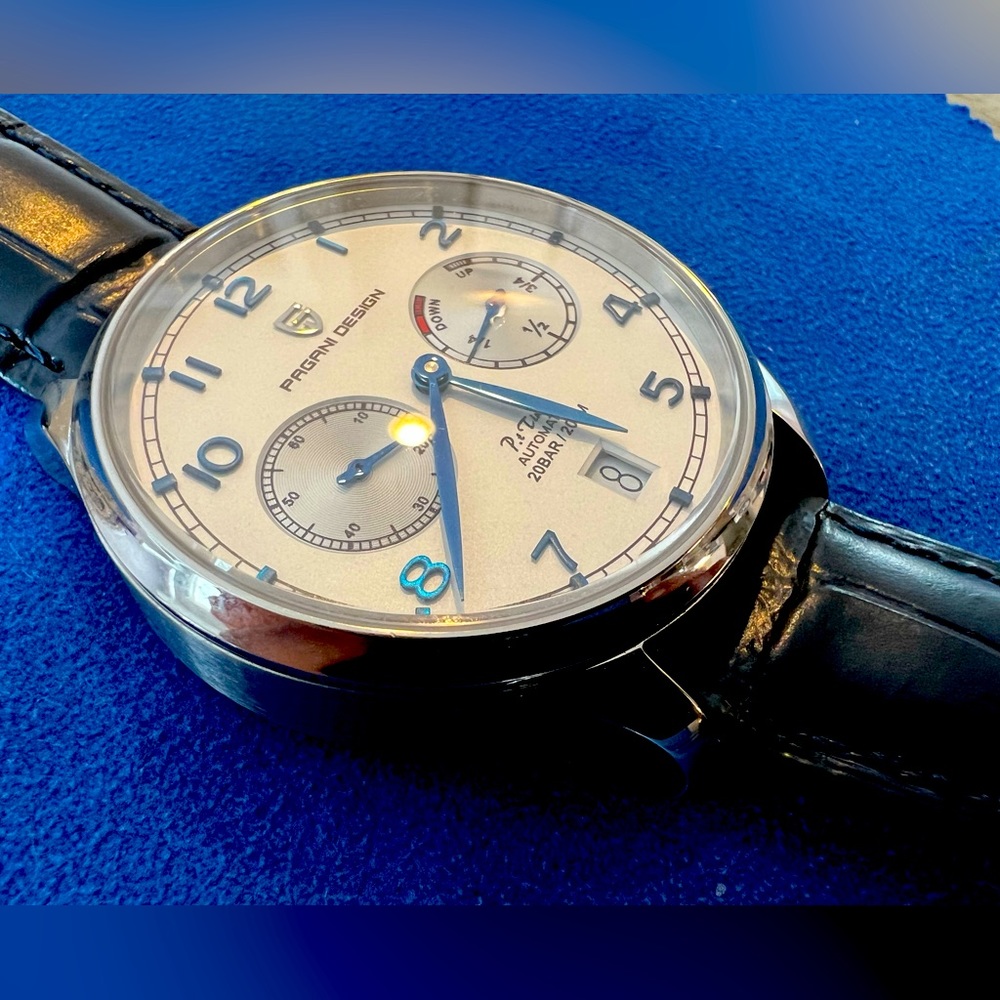 Pagani Design dress watch automatic with power reserve.